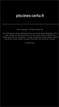 Mobile Screenshot of piscines-certu.fr
